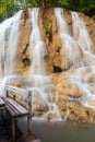 Waterfall landscape view of fresh water flows