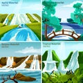 Waterfall Landscapes 2x2 Design Concept