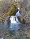 Waterfall. Landskape. Background. River Cvrcka, Knezevo, Bosna and Herzegovina.