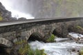 The waterfall Langfoss in Norway, Scandinavia, Europe. Royalty Free Stock Photo