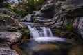 Waterfall in Las Batuecas Natural Park, Salamanca, Spain Royalty Free Stock Photo