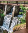 Waterfall in Latvia, Kuldiga in summertime Royalty Free Stock Photo