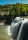 Waterfall in letchworth state park Royalty Free Stock Photo