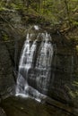 Waterfall - Lick Brook Canyon - Sweedler Park - Ithaca, New York Royalty Free Stock Photo