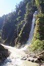 Waterfall in Liechtenstein gorge Liechtensteinklamm in Salzburgerland, Austria