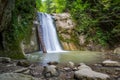 Waterfall in long exposure Royalty Free Stock Photo