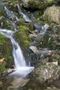 Waterfall long exposure landscape image in Summer in forest sett Royalty Free Stock Photo