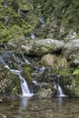 Waterfall long exposure landscape image in Summer in forest sett Royalty Free Stock Photo