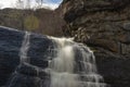 Beautiful waterfall, spring background Royalty Free Stock Photo