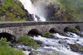 Waterfall Lotefossen Royalty Free Stock Photo