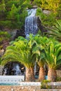 Waterfall in Loutraki, Greece Royalty Free Stock Photo