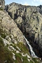 Waterfall in Mala Zmrzla dolina in HIgh Tatras