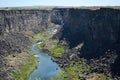 Waterfall Malad River Devil`s Washbowl Malad Gorge Hagerman Idaho horizontal