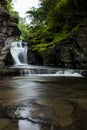 Waterfall - Manorkill Falls - Catskill Mountains, New York Royalty Free Stock Photo