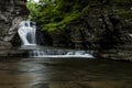 Waterfall - Manorkill Falls - Catskill Mountains, New York Royalty Free Stock Photo