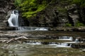 Waterfall - Manorkill Falls - Catskill Mountains, New York Royalty Free Stock Photo