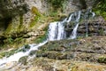 Waterfall in Martvili canyon in Georgia Royalty Free Stock Photo