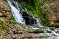 Waterfall in Martvili canyon in Georgia Royalty Free Stock Photo