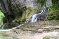Waterfall in Martvili canyon in Georgia Royalty Free Stock Photo