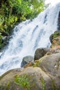 Waterfall of Mexico Xico Veracruz fog forrest Royalty Free Stock Photo