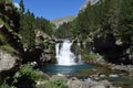 waterfall in the middle of the forest