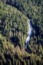 Waterfall in Misty Fjords National Monument in Alaska, USA Royalty Free Stock Photo