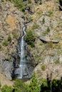 Waterfall of Moles, parish of Canillo, Andorra in autumn.