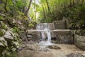 Waterfall in Monte Cucco park Royalty Free Stock Photo