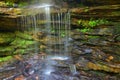 Waterfall and Moss Royalty Free Stock Photo