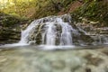 Waterfall at Motne Cucco Park Royalty Free Stock Photo