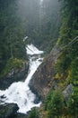Waterfall in the mountain forest Royalty Free Stock Photo