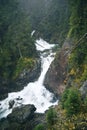 Waterfall in the mountain forest Royalty Free Stock Photo