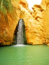 Waterfall in mountain oasis Chebika Royalty Free Stock Photo