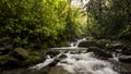 A waterfall, mountain river in ChocÃÂ³ Rainforest, Colombia