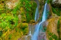 waterfall on the mountain river