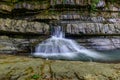 Waterfall on a mountain river