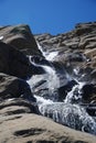 Waterfall of mountain Taillon. Royalty Free Stock Photo