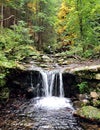 Waterfall, mountains Jeseniky, Czech Republic, Europe