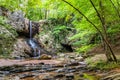 Waterfall in mountains near Atlanta Royalty Free Stock Photo