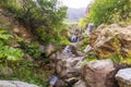 Waterfall in the mountains near the village of Griz.Guba.Azerbaijan Royalty Free Stock Photo