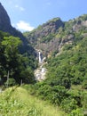 Waterfall in the mountains of Sri Lanka