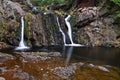 Waterfall in the mountains. Victoria Park. Waterfall in Nova Scotia. Canada Royalty Free Stock Photo