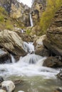 Waterfall Muchug.The highest waterfall in Azerbaijan Royalty Free Stock Photo