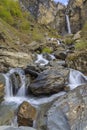 Waterfall Muchug.The highest waterfall in Azerbaijan Royalty Free Stock Photo