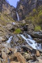 Waterfall Muchug.The highest waterfall in Azerbaijan Royalty Free Stock Photo