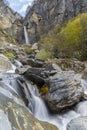 Waterfall Muchug.The highest waterfall in Azerbaijan Royalty Free Stock Photo