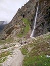 Waterfall name is basudhar in Uttarakhand Royalty Free Stock Photo