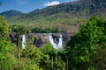 A waterfall named athirapally located in Kerala Royalty Free Stock Photo