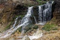 Waterfall on Nanjizal beach Royalty Free Stock Photo