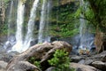 Waterfall in National Park in Cambodia